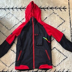 Oakley Mens Red and Black Jacket